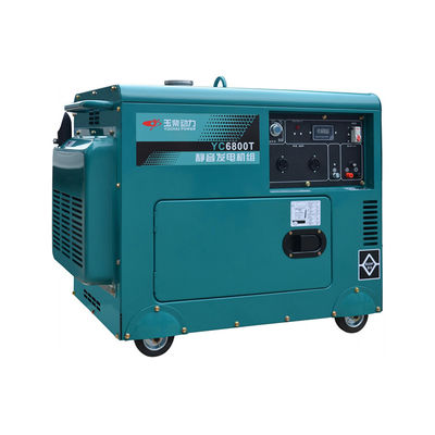 Stille 5,6 KVA Dieselgenerator mit automatischer Spannungsregelung und langer Lebensdauer